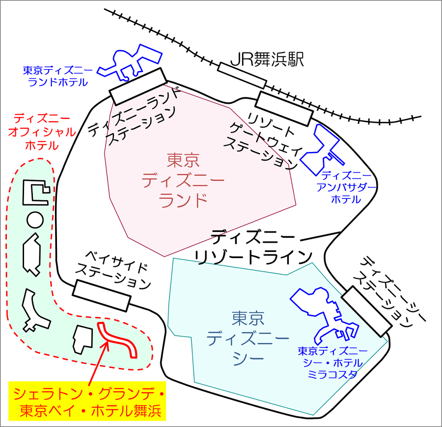 東京ディズニーリゾートマップ